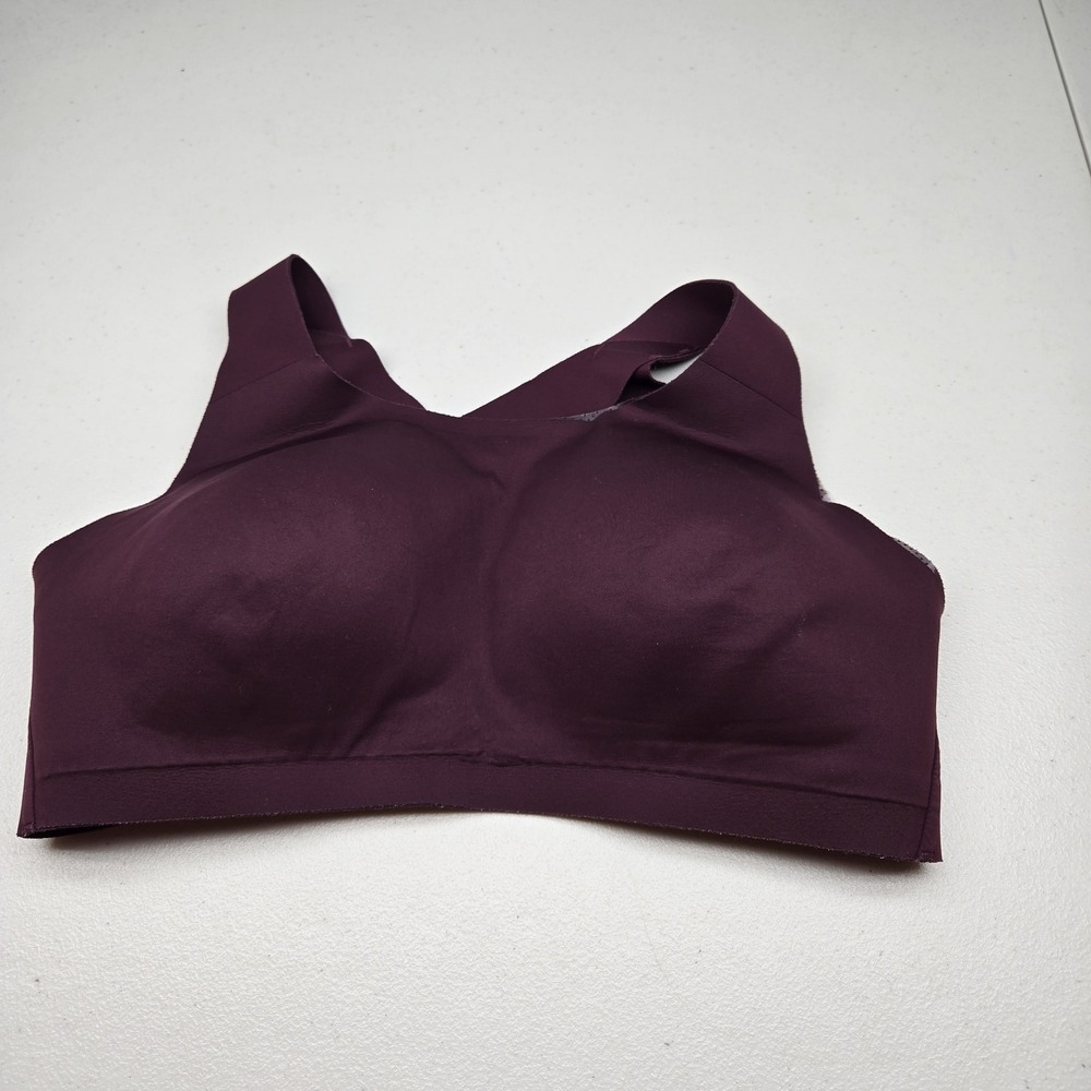 Lululemon Athletica Women Bra 36DD Purple Air Support Wireless Wide Strap READ